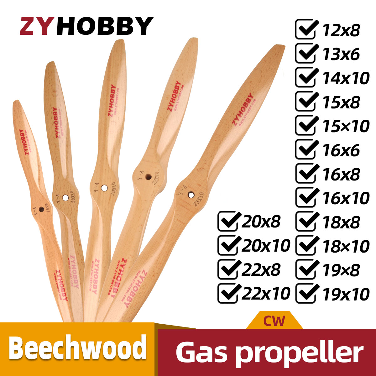Rc Helicopter Bag - 1Pc Houten Houten Prop CW Propeller
