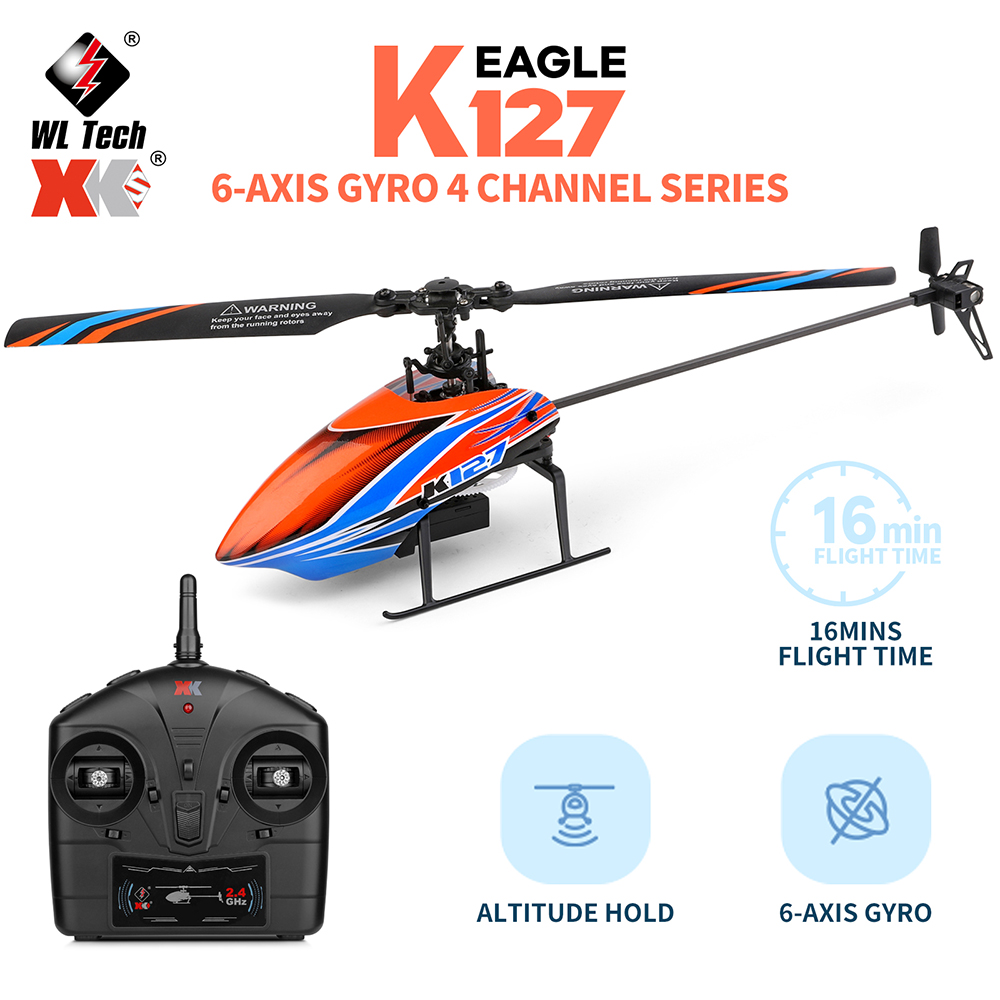 Wltoys Xk K127 2.4G 4CH 6-Aixs - Rc Helicopter Blade recensie en prijs